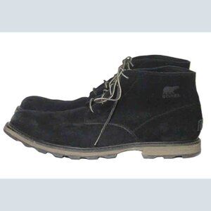 Sorel Black Leather Suede Chukka Boots Men's Size 12